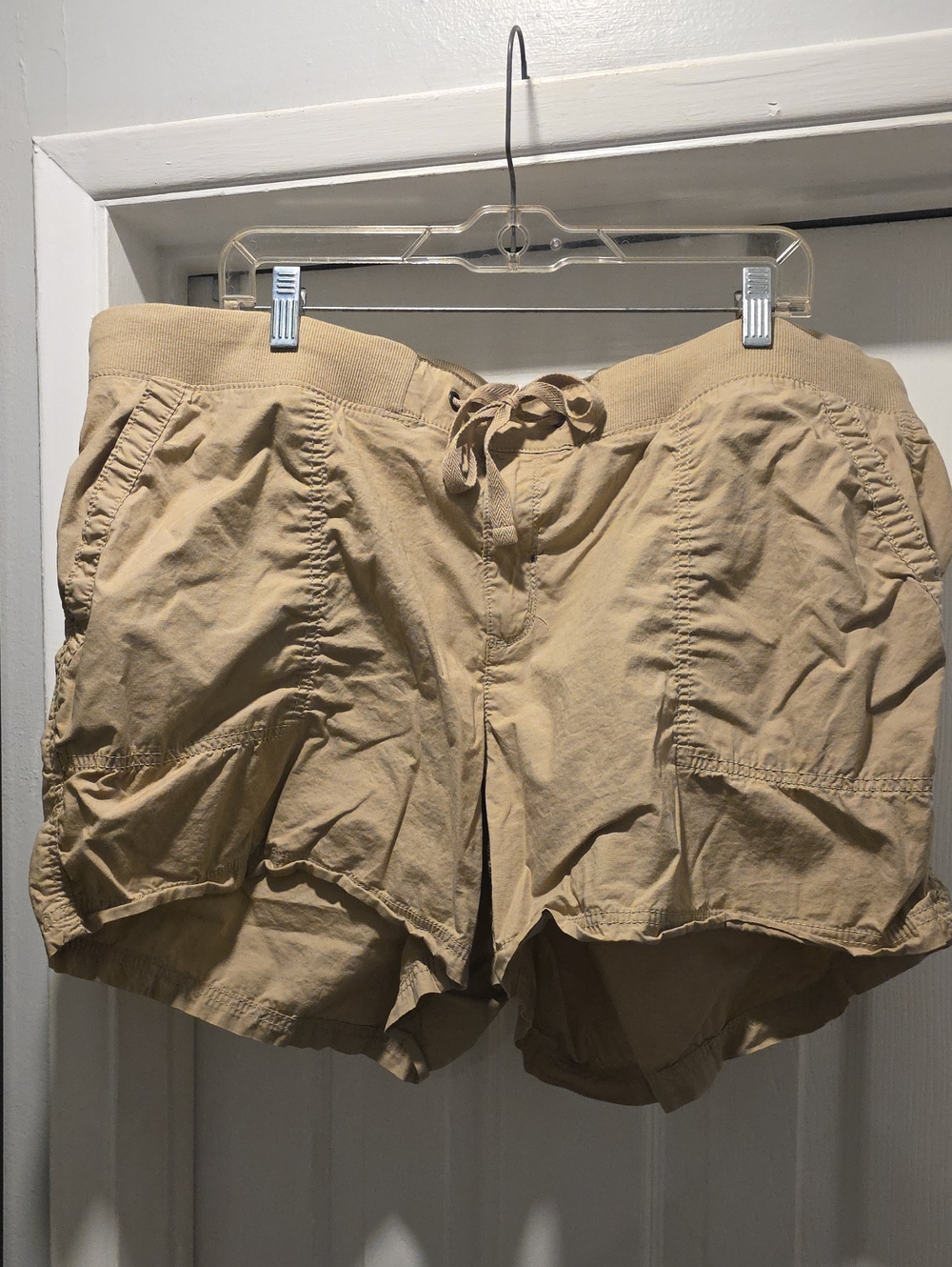 St. John's Bay Tan Drawstring Cargo Shorts